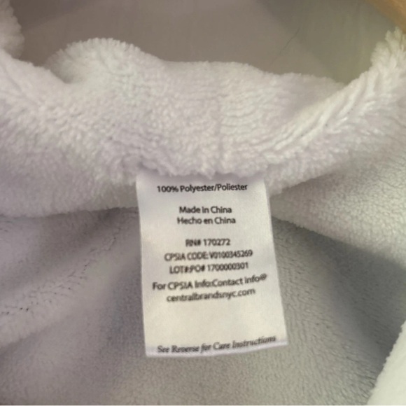 Blue Clouds Baby Hooded Robe Size 0-9 Months - Picture 3 of 3